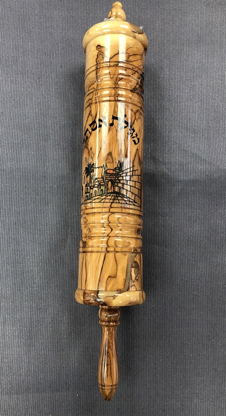 Scroll cases of Esther, an olive tree 27cm