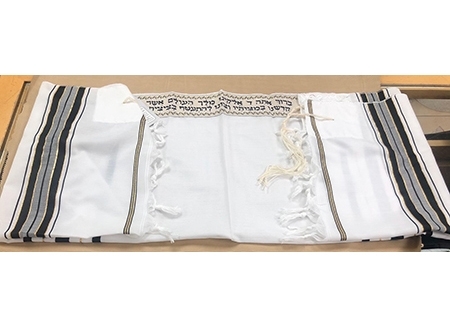 Tallit for ages 9-12 black gold
